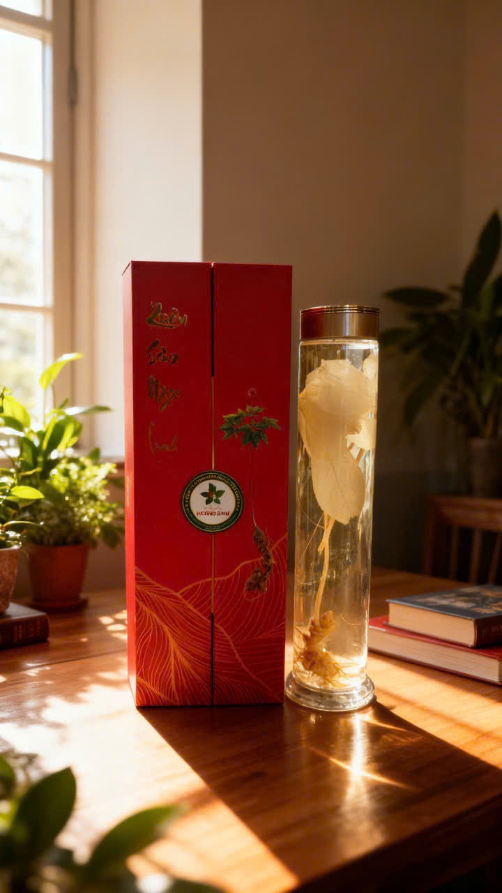 Rượu Nguyên Cây Sâm Ngọc Linh 5 Năm