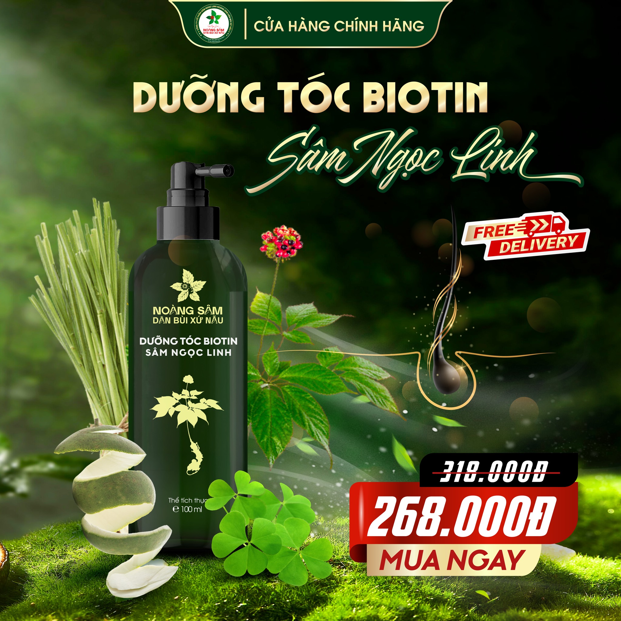 Dưỡng tóc Biotin Sâm Ngọc Linh
